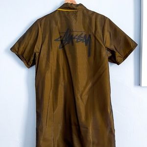 Stussy Nina Layer Dress Chartreuse